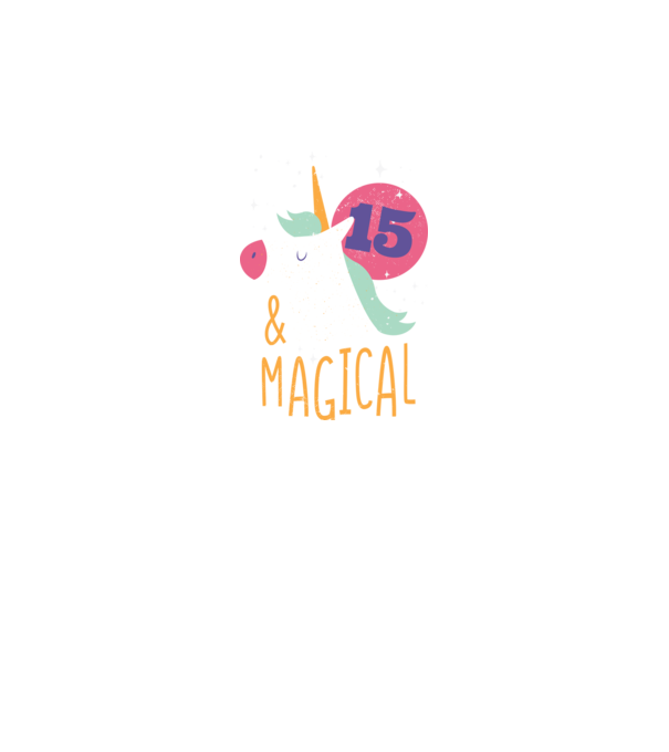 I'm 15 and Magical Unikornis minta fekete pólón