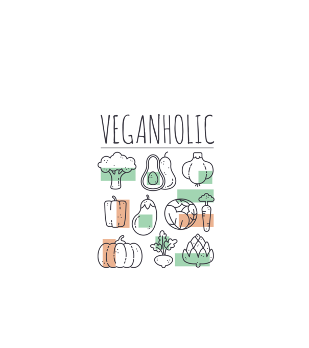 Veganholic minta fehér pólón