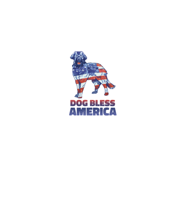 Dog Bless America minta királykék pólón