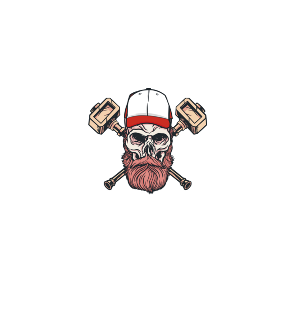 Viking Koponya minta szürke pólón