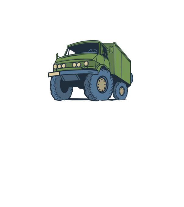 Unimog minta fehér pólón