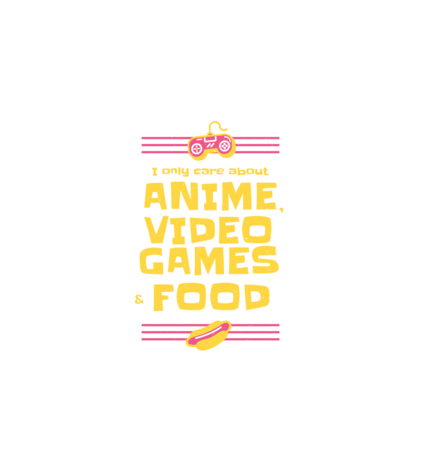 Anime Videójáték minta fehér pólón