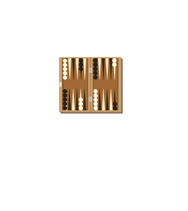 Backgammon tábla minta fekete pólón