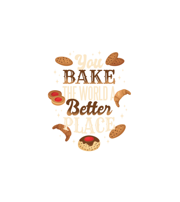 Bake Better Place minta fehér pólón