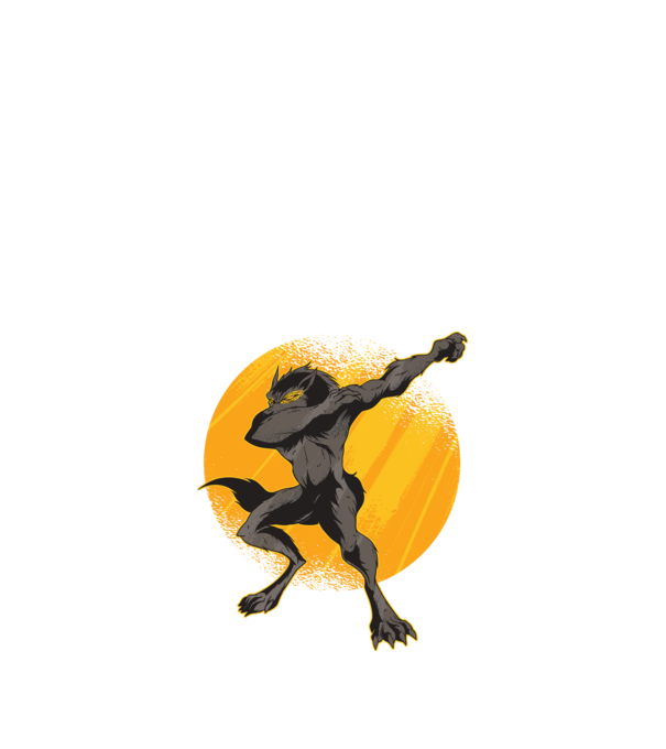 Vérfarkas DAB minta fekete pólón