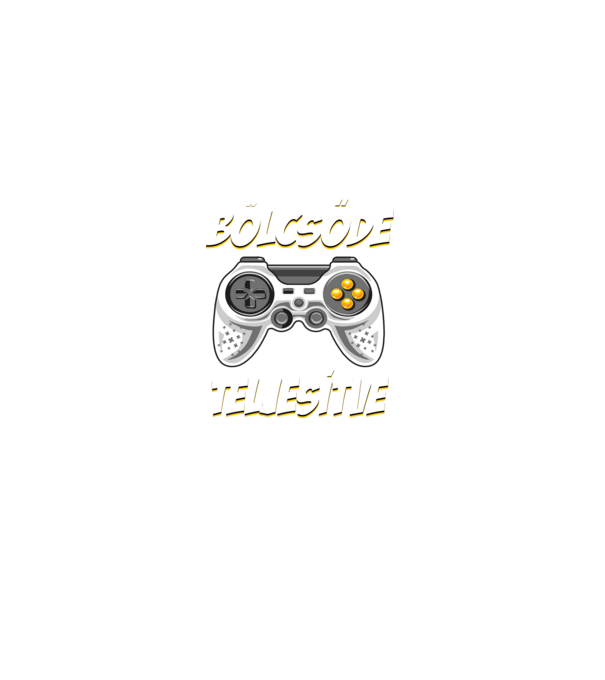 Bölcsőde teljesítve gamer ballagás minta fekete pólón