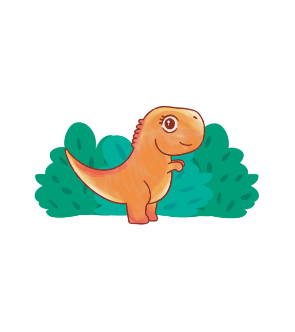 Cuki trex minta fehér pólón