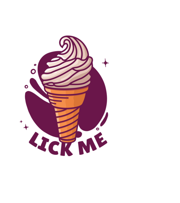 Lick Me minta fekete pólón