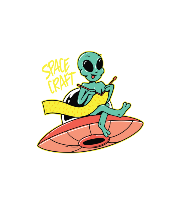 Space Craft minta fehér pólón