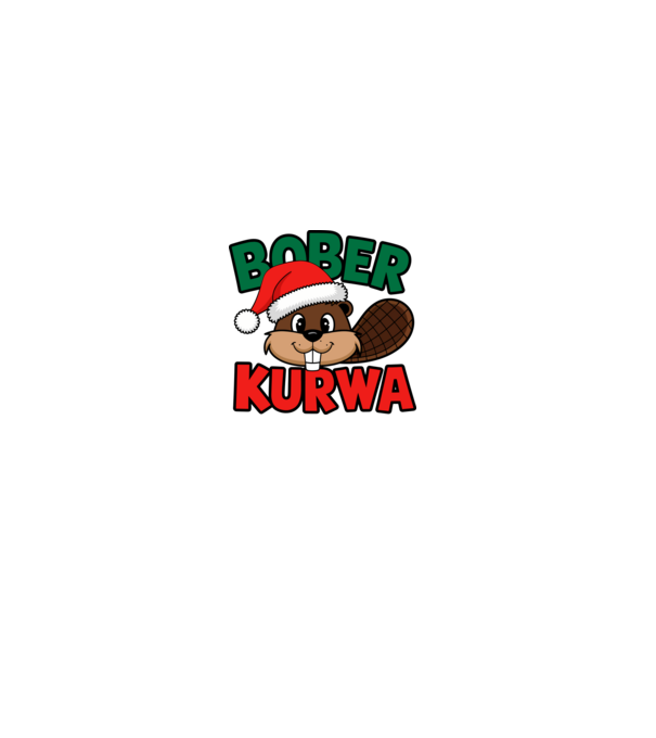 Bober Kurwa Karácsonyra - Vicces meme póló minta szürke pólón