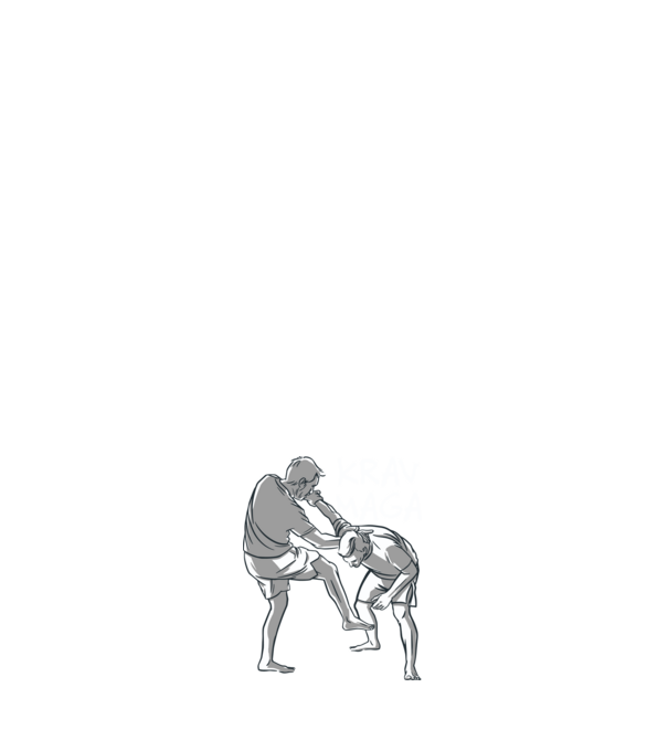KRAV MAGA minta sötétkék pólón