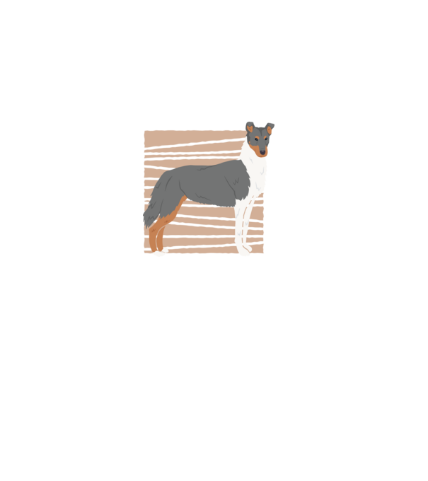 Cuki Collie minta fekete pólón