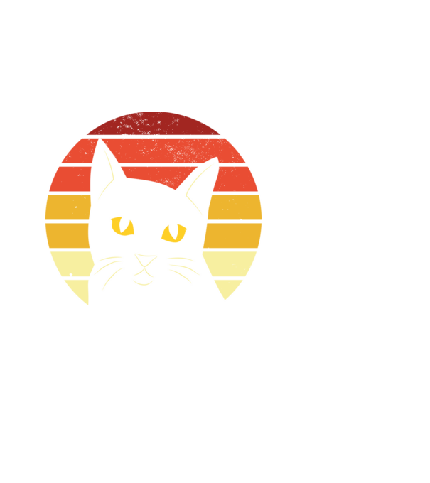 Retro Cica Fej minta fehér pólón