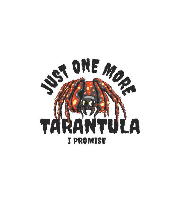 Tarantula minta fehér pólón