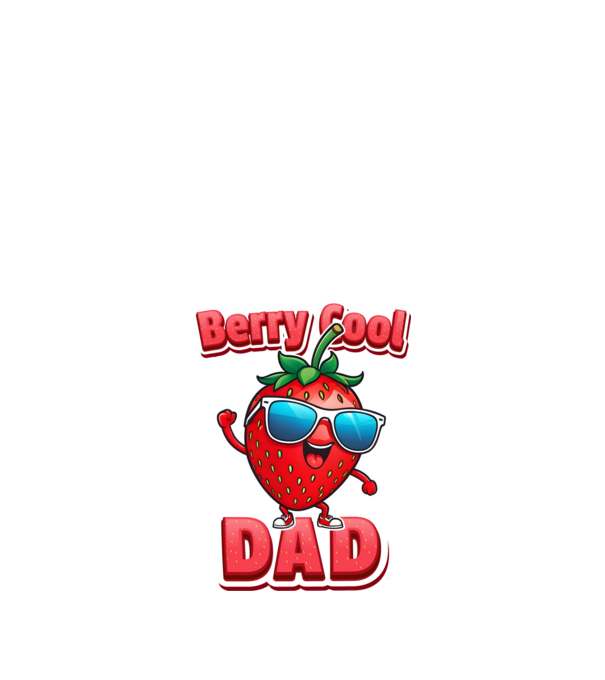 Berry Cool Dad Eper Napszemüvegben minta fekete pólón