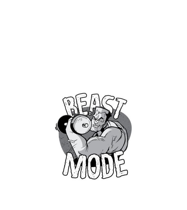 Beast Mode minta fekete pólón