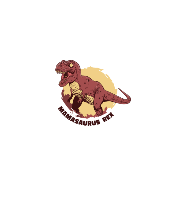 Mamasaurus Rex minta szürke pólón