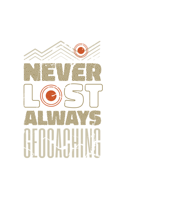 Geocaching minta fehér pólón