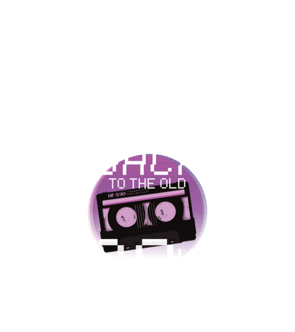 Back to the 90s Vissza a 90-es évekbe minta fekete pólón