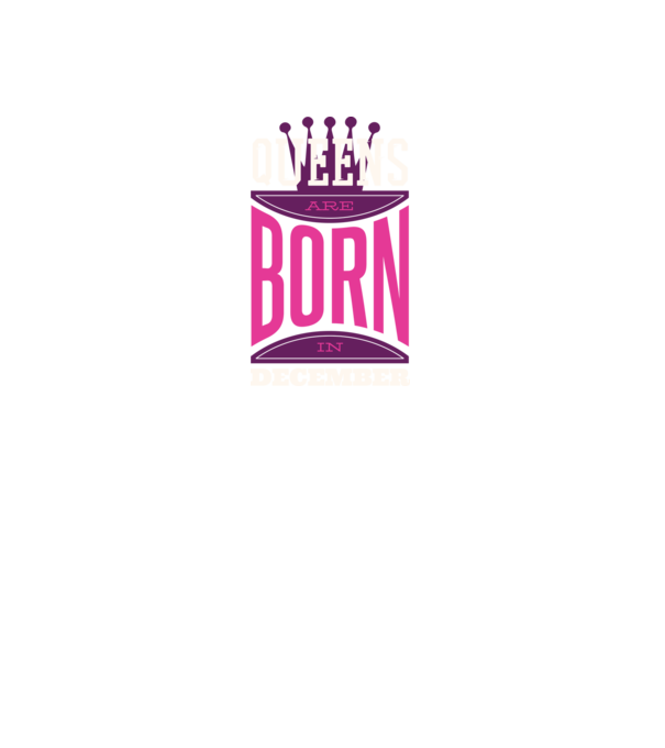 Queens are born in December minta sötétszürke pólón