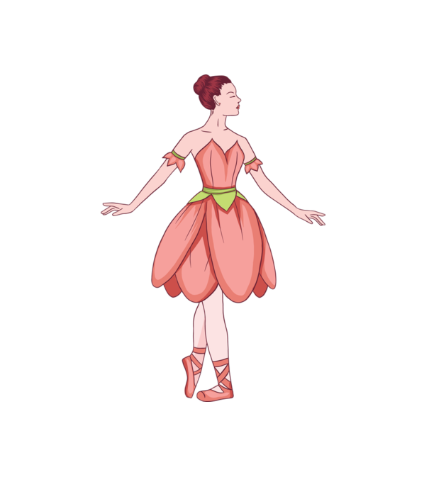 Balerina minta fehér pólón
