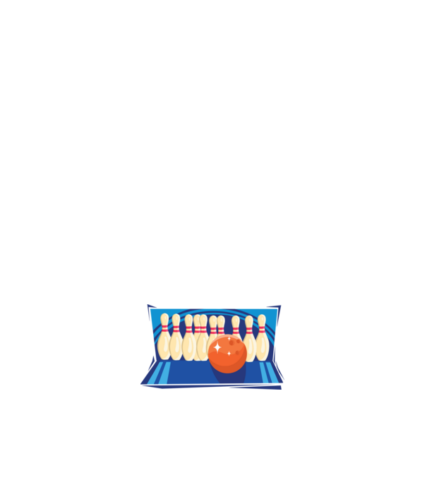 Bowling minta sötétkék pólón