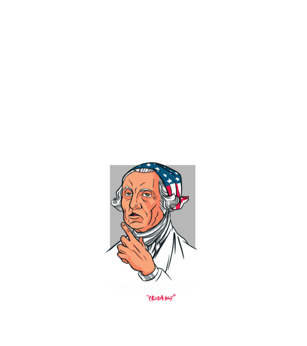 George Washington minta fehér pólón
