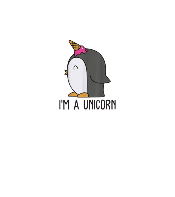 I'm a unicorn - pingvin minta fehér pólón