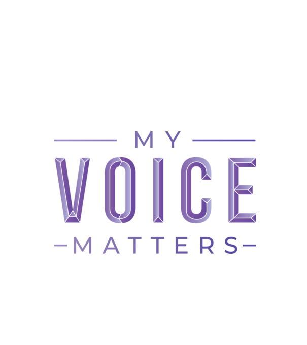 My Voice Matters Nőnapra minta fehér pólón
