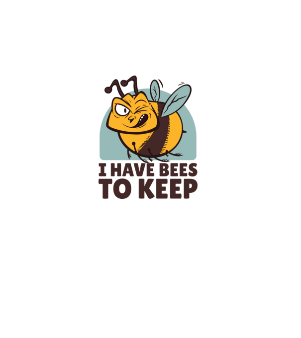 keep bees minta szürke pólón
