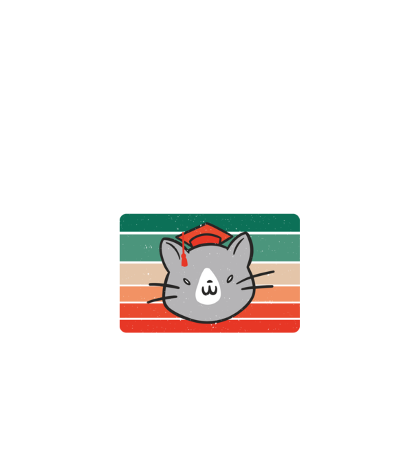Ballagó cica 2022 minta fekete pólón