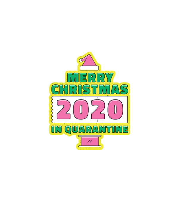 Boldog Karácsonyt a karanténban 2020 minta fehér pólón