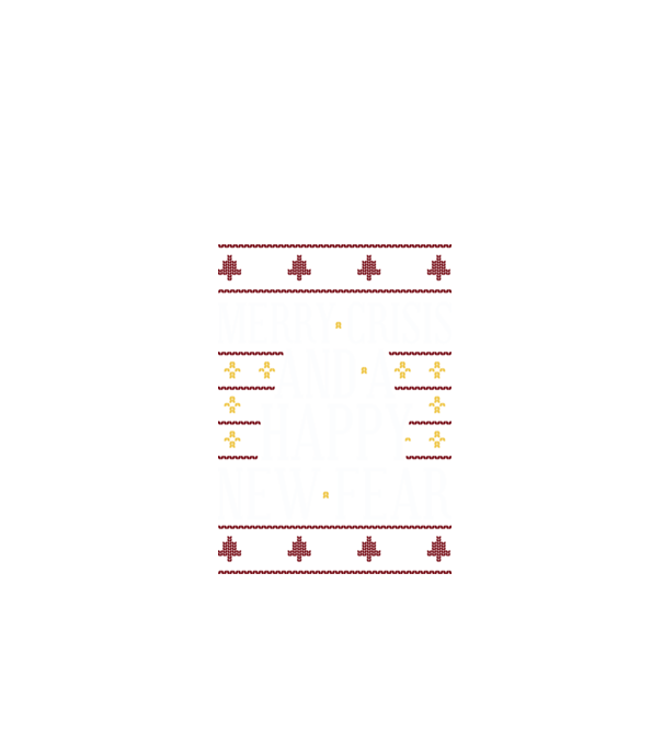 Merry crisis and a happy new fear minta fekete pólón