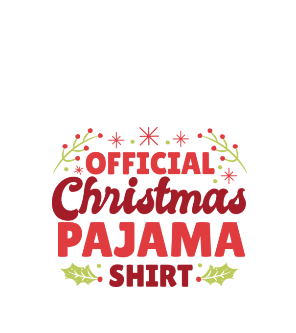Karácsonyi Pijama minta fehér pólón