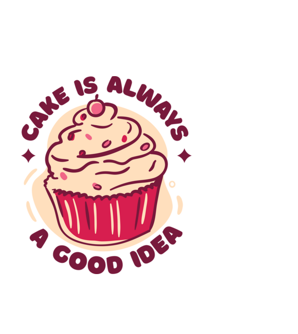 Muffin minta fekete pólón