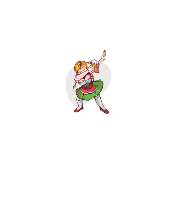 Oktoberfest DAB Lány Korsóval minta farmerkék pólón