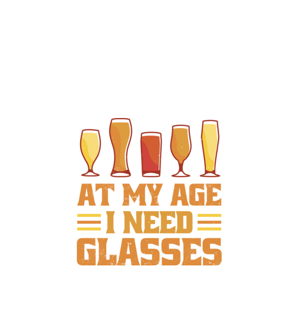 Az my age i need glasses minta fekete pólón