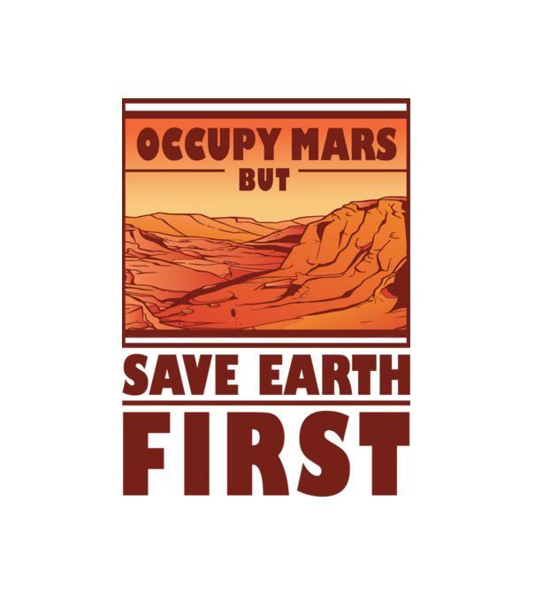 Save Earth minta fehér pólón