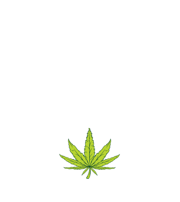 Marijuana levél minta zöld pólón