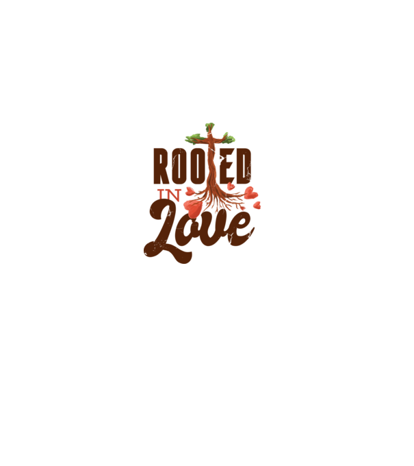 Rooted In Love minta szürke pólón