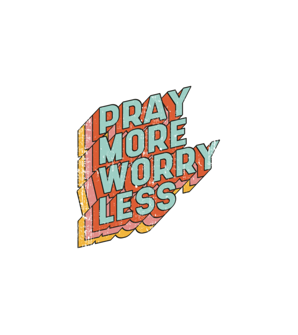 Pray More minta fehér pólón