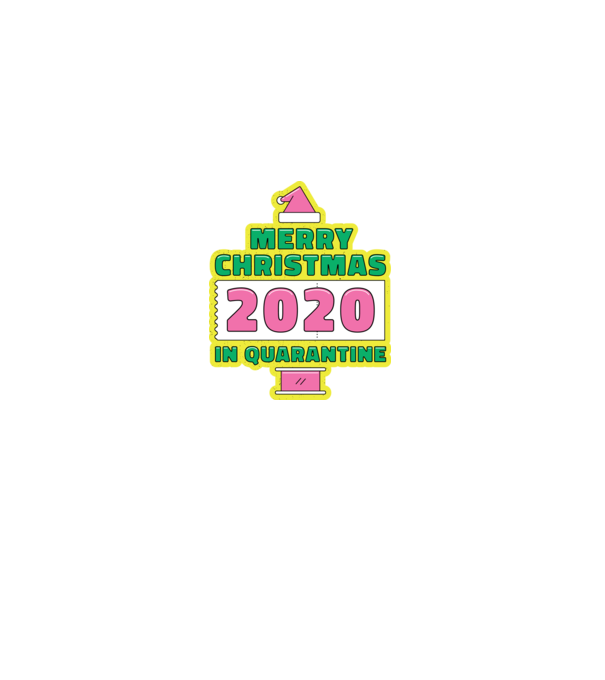 Boldog Karácsonyt a karanténban 2020 minta szürke pólón