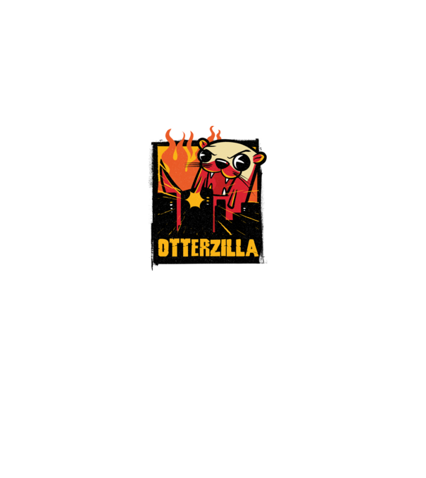 Otterzilla minta szürke pólón