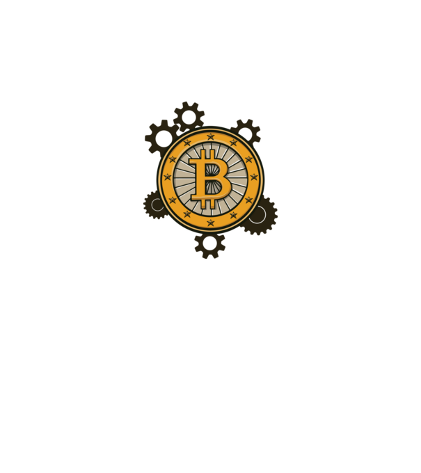 Bitcoin mechanika minta fehér pólón