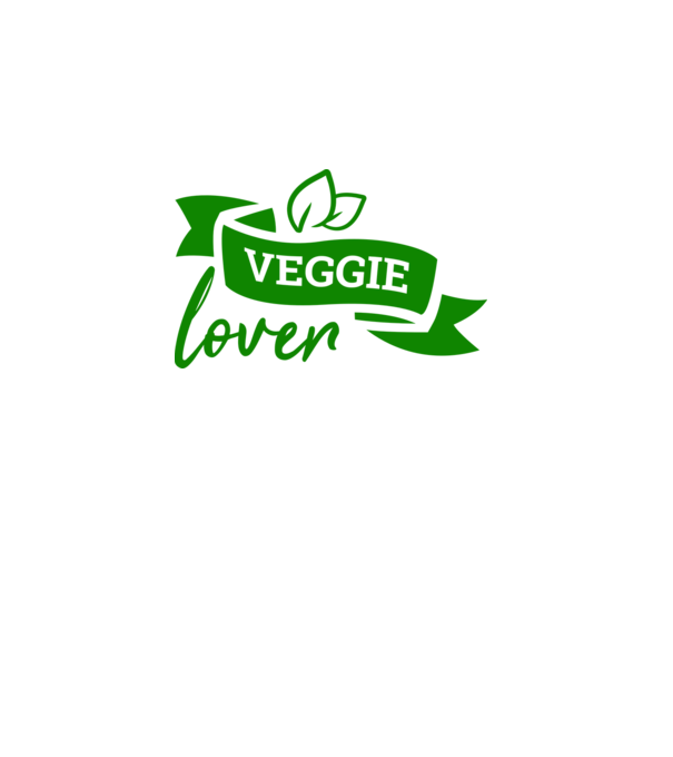 Veggie lover Zöldség imádó minta fehér pólón