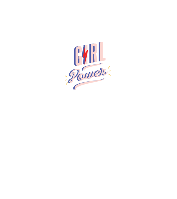 Girl Power Nőnapra minta fekete pólón