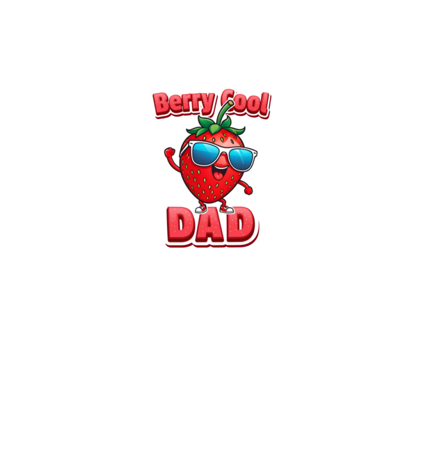 Berry Cool Dad Eper Napszemüvegben minta fekete pólón