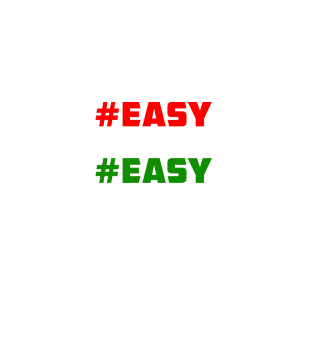 Easy - Piros Fehér Zöld minta fekete pólón