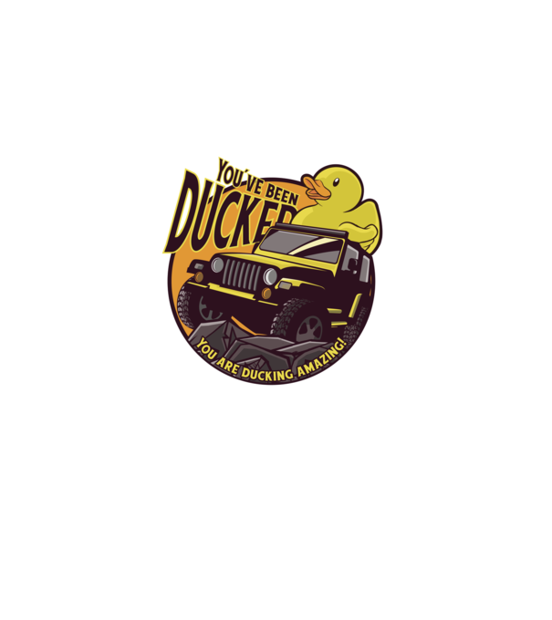 You've been ducked - Terepjárós Off road minta fekete pólón