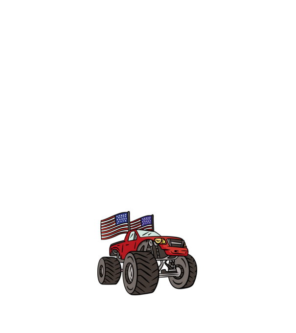Monster Truck minta világos rózsaszín pólón